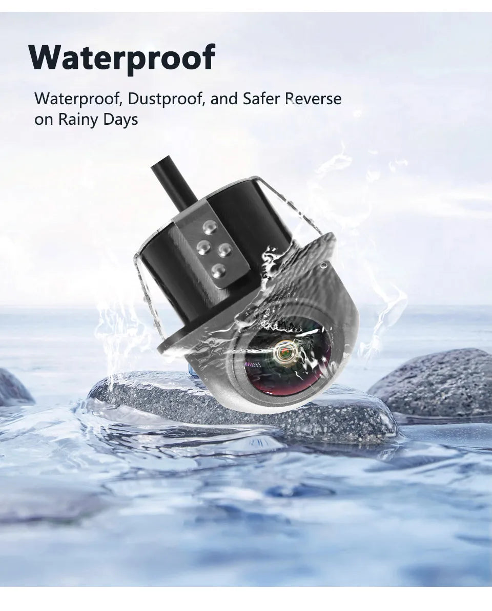 SMARTOUR Car Rear View Camera Night Vision Waterproof 170 Degree HD Video Fish Eye Lens