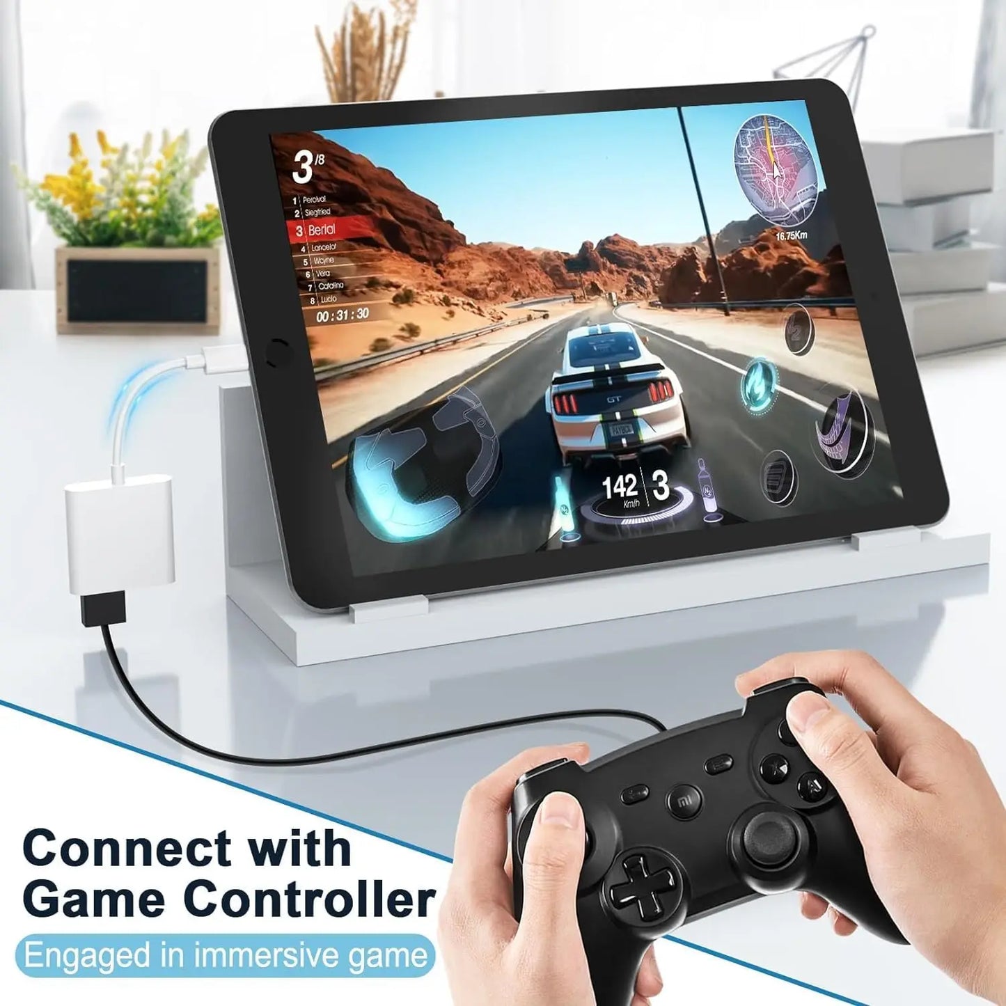 USB C To SD/TF Memory Card Reader, 3-in-1 Fast Data Transfer for iPhone 15 Pro, iPad, Mac, Android & PC