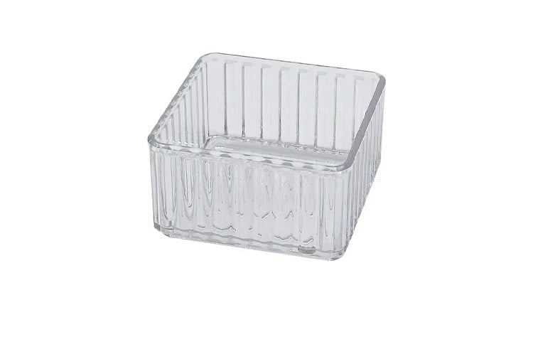 Clear Plastic Drawer Organizers Set for Bathroom and Vanity Storage Bins