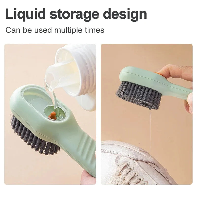 Multifunction Cleaning Shoe Brush Soft Automatic Liquid Brush