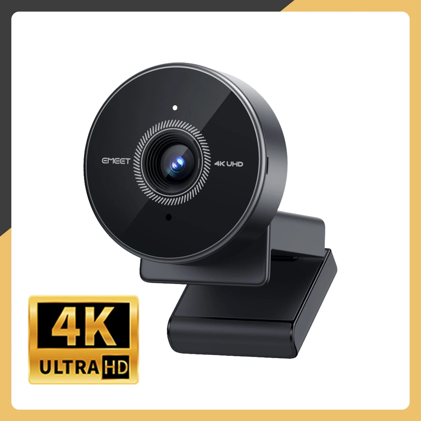 4K Webcam with Microphone 1080P 60fps Mini USB Camera for Computer Desktop and Laptop EMEET
