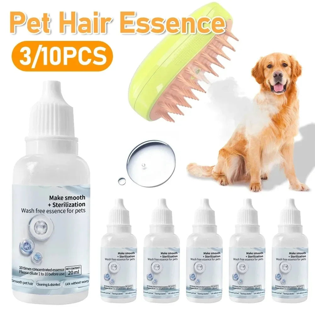 Dog Cat Steamy Brush Electric Sprayer 3 in 1 Grooming Tool