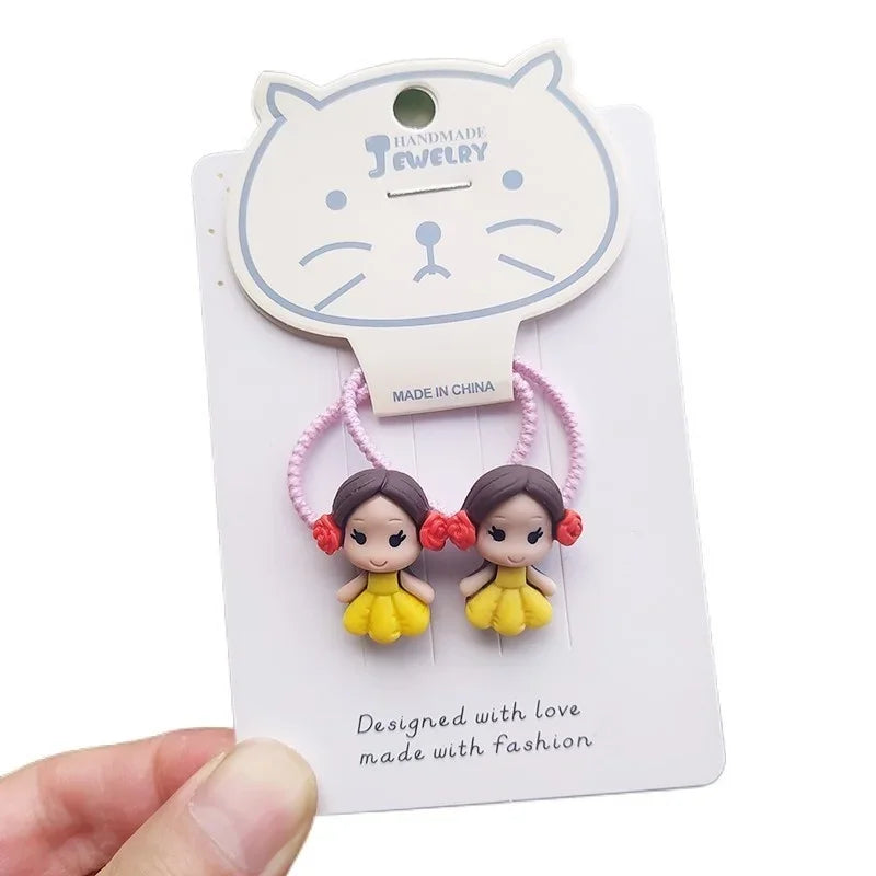 2PCS Cute Cartoon Princess Headwear Hair Bands for Kids
