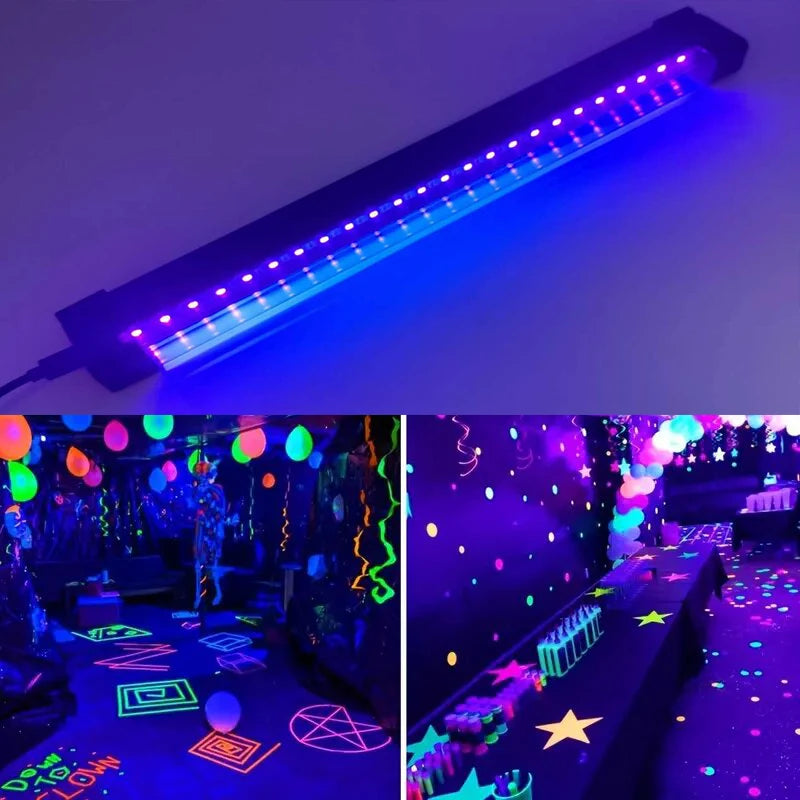UV Black Light for Room and Cabinet Decoration 1 or 2 Pieces Ideal for Halloween Parties Body Painting and Glow Events
