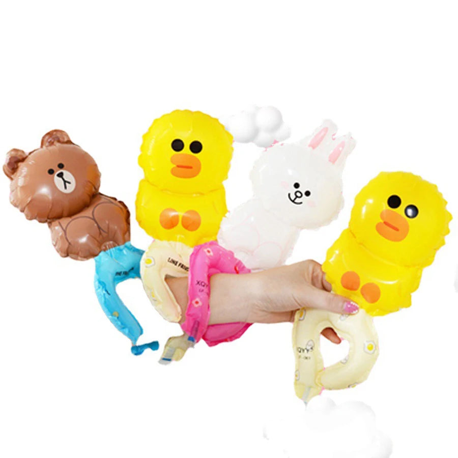 20Pcs Cute Wrist Balloon Rabbit Bear for Kids Birthday Party