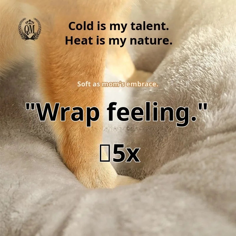 Oversized Dog Kennel Tunnel Warm Dog House Detachable Pet Sleeping Bed Semiclosed Pet Supplies Soft Non-slip Dogs Cats Kennel