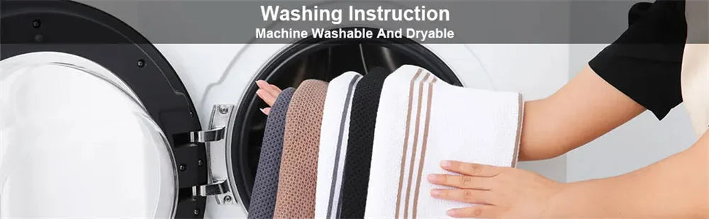 Olanly Cotton Kitchen Towels Set of 4 or 6 Absorbent Waffle Weave Dishcloths Soft and Durable for Home Cleaning