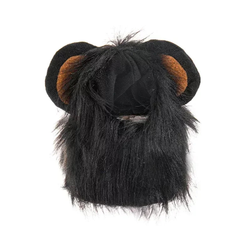 Cat Costume Cute Lion Mane Cat Wig Hat Cosplay Clothes Cap Dress Up Puppy Kitten Halloween Christmas Party Decoration Supplies