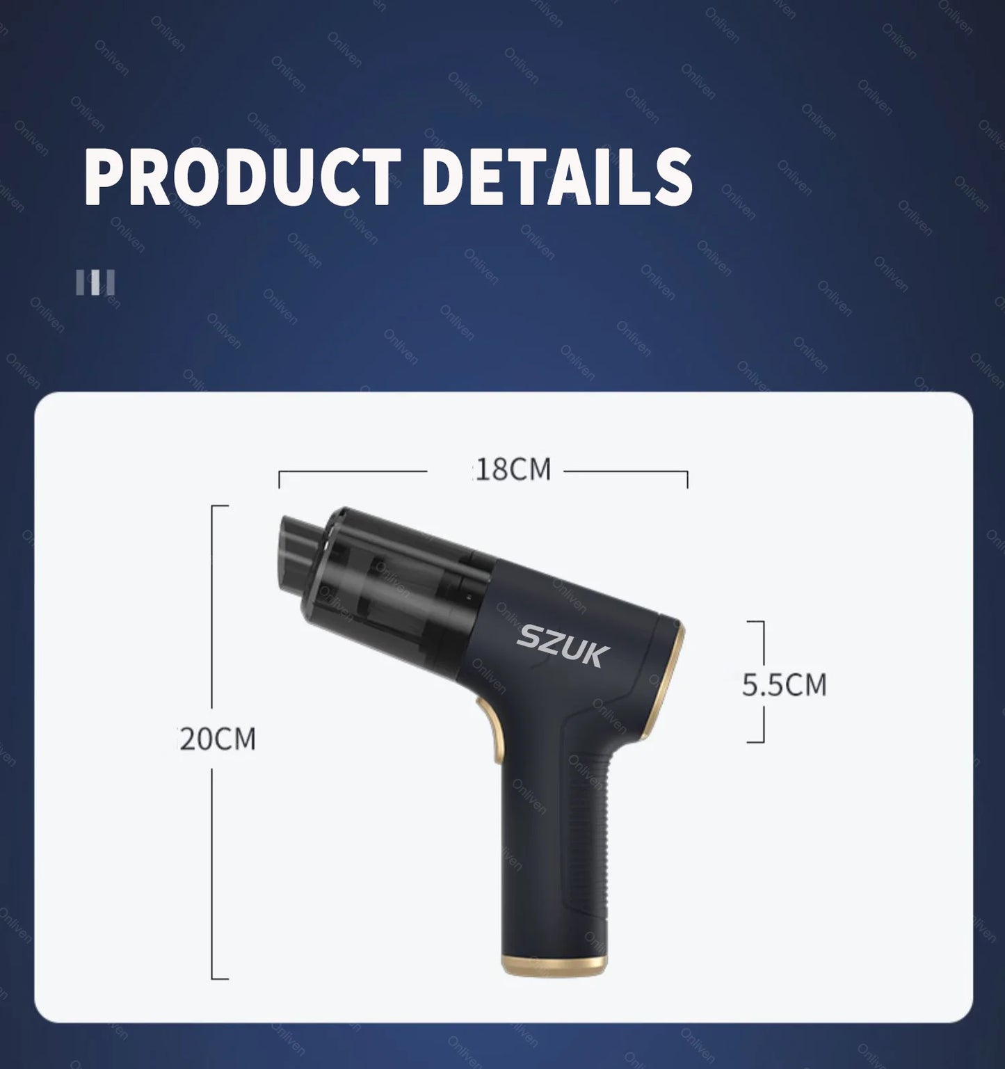 98000PA Portable Handheld Car Vacuum Cleaner Mini Wireless Strong Suction USB for Home and Car Cleaning