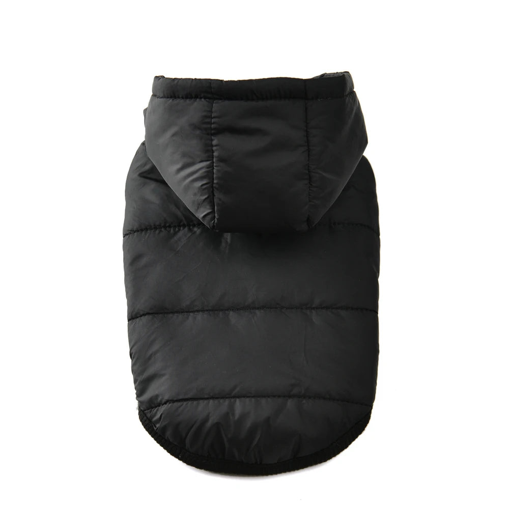 Dog Hooded Winter Jacket Soft Warm Fleece Velvet Puppy Vest Coat Pet Dog Hat Clothes Cold Proof Winter Padded Yorkies Costume