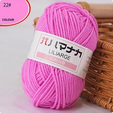 DIY Baby Milk Soft Cotton Knitting Yarn for Sweaters