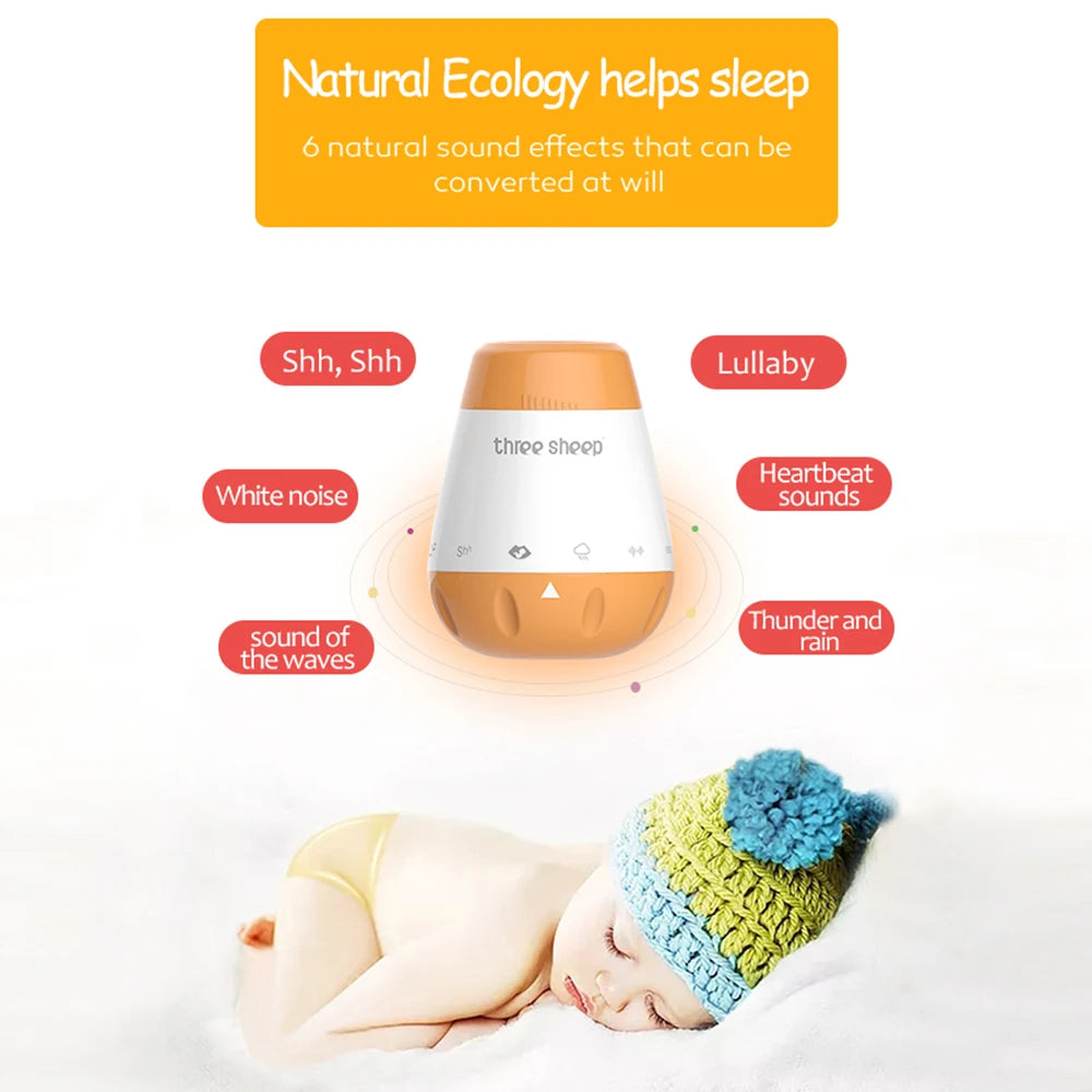 Smart Baby White Noise Machine with Voice Activation for Soothing Sleep