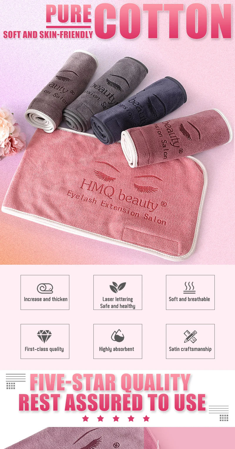 Reusable Eyelash Extension Salon Towel for Grafted Eyelashes