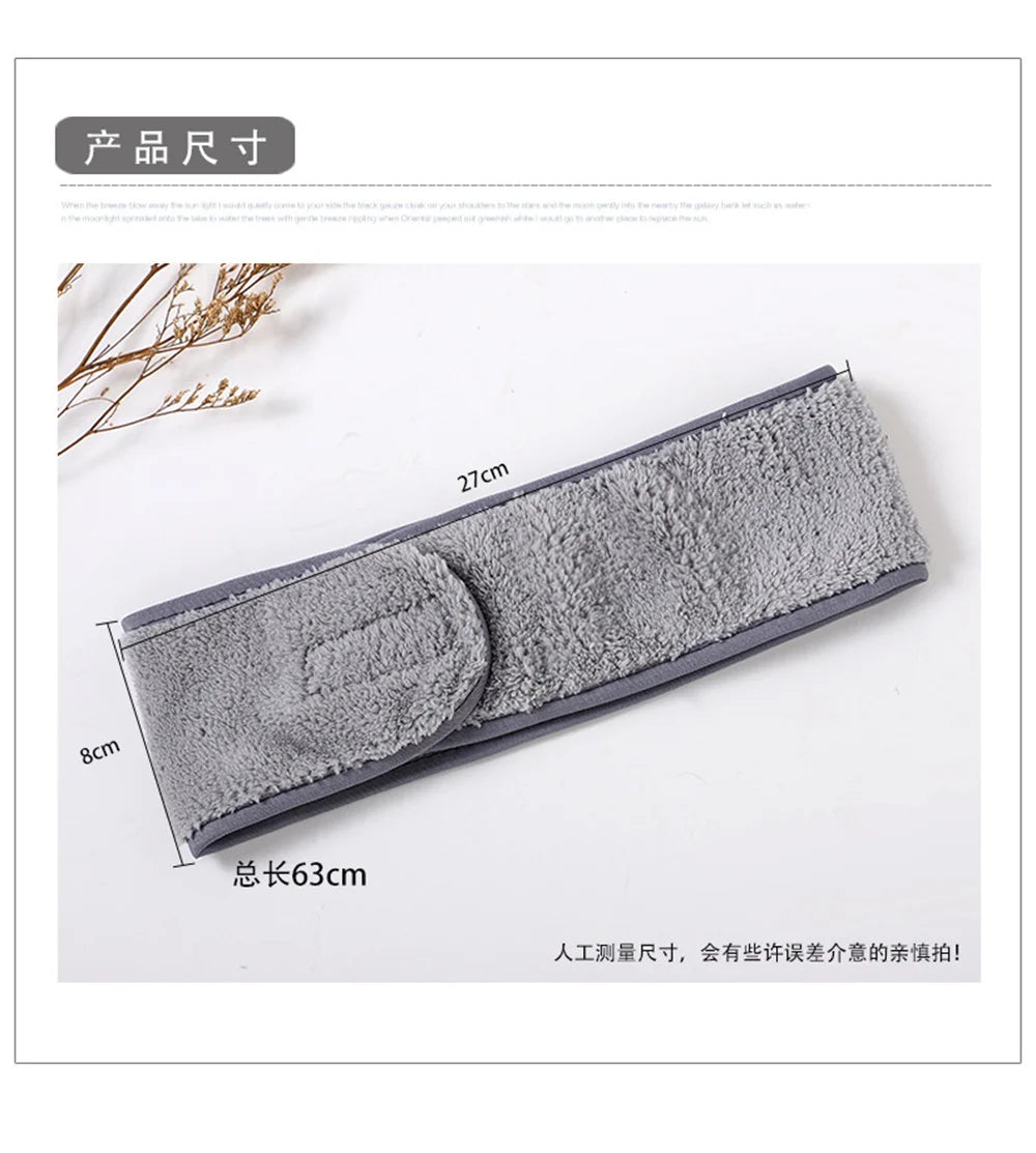 Adjustable Wide Hairband For Yoga Spa Bath Makeup Women