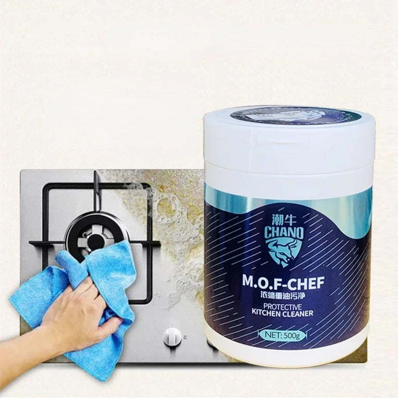 Concentrated Kitchen Oil Cleaner Heavy Duty Genuine Oil Powder for Range Hood and Grease Removal