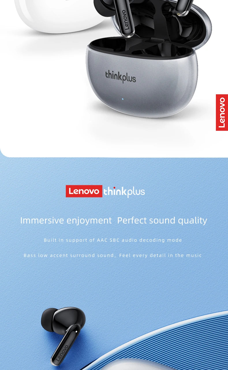 Lenovo Thinkplus XT88 In Ear Bluetooth Earphones With Dual Microphones And Bass HIFI Sound