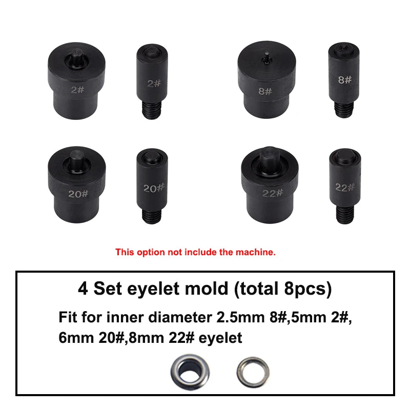 WUTA Manual Button Installation Tool for DIY Crafts Mute Punching Mushroom Rivets and Eyelets Hand Pressing Tool