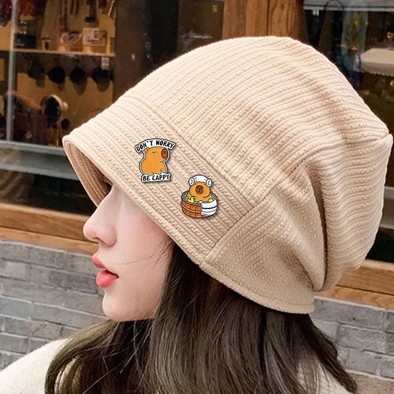 Elviragirl 1Pcs Cute Cartoon Capybara Enamel Brooch Pin