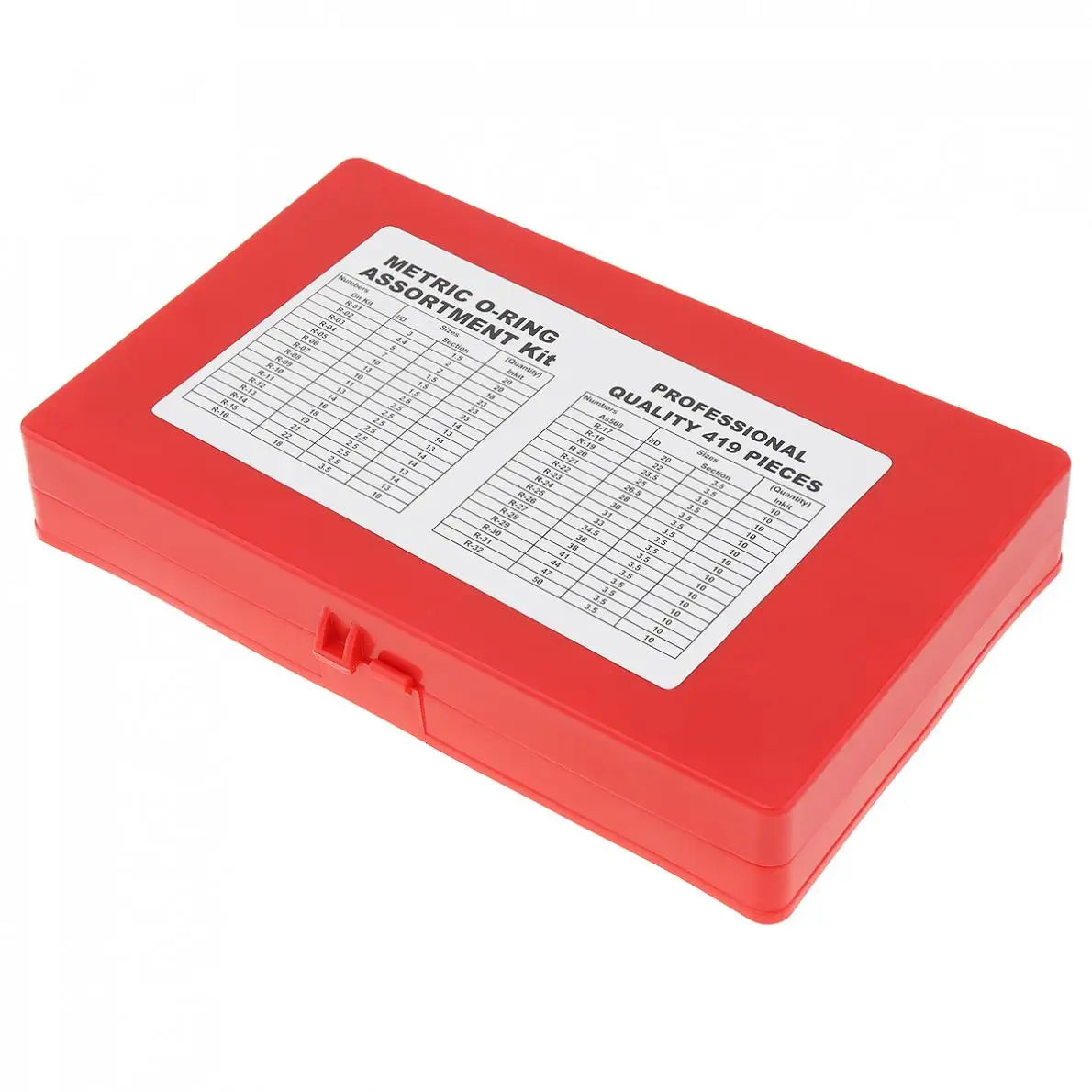 419PCS Universal O-Ring Assortment Set with 32 Sizes of Nitrile Rubber Seals for Plumbing Automotive and Faucet Repairs