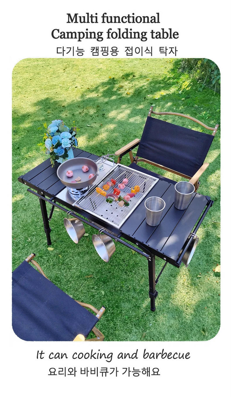 Lohascamping Camping Table IGT Folding Adjustable BBQ Table