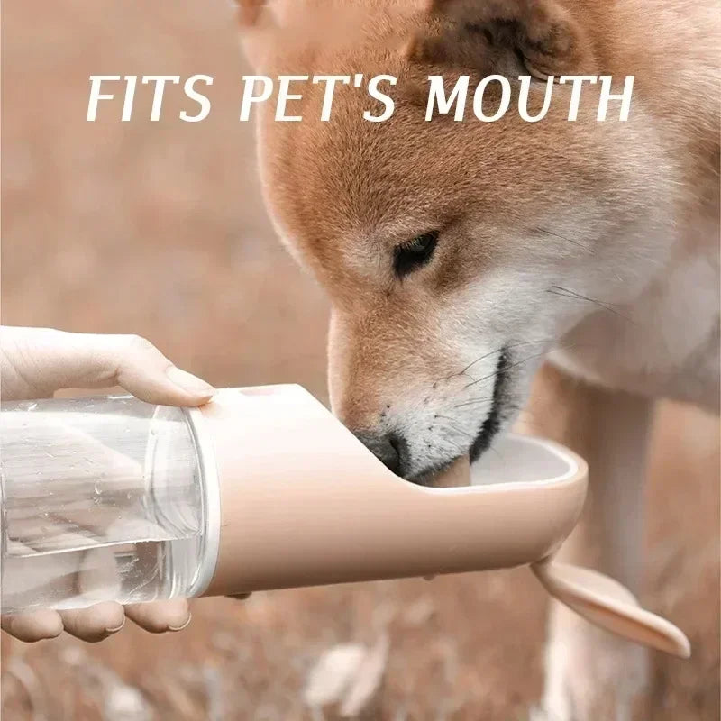 Portable Pet Hydration Bottle with Detachable Bowl 2-in-1 Food and Water Solution for Dogs and Cats Ideal for Outdoor Adventures