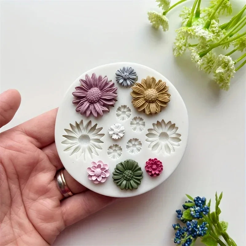1pc Flower Silicone Mold for DIY Chocolate Sugar Resin Crafts