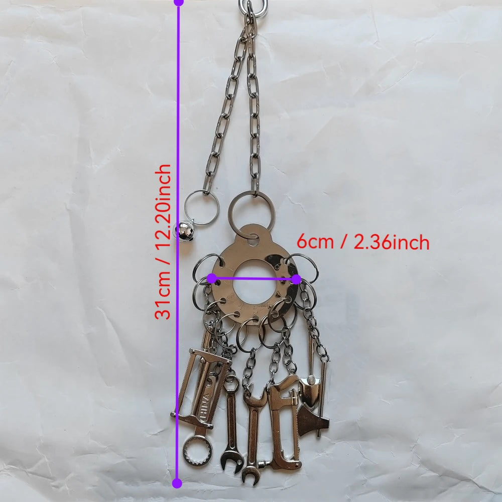 Parrot Toy Gnawing Climbing Large Medium-sized Diamond Gray Machine Puzzle Bird Cage Display Rack Hanging