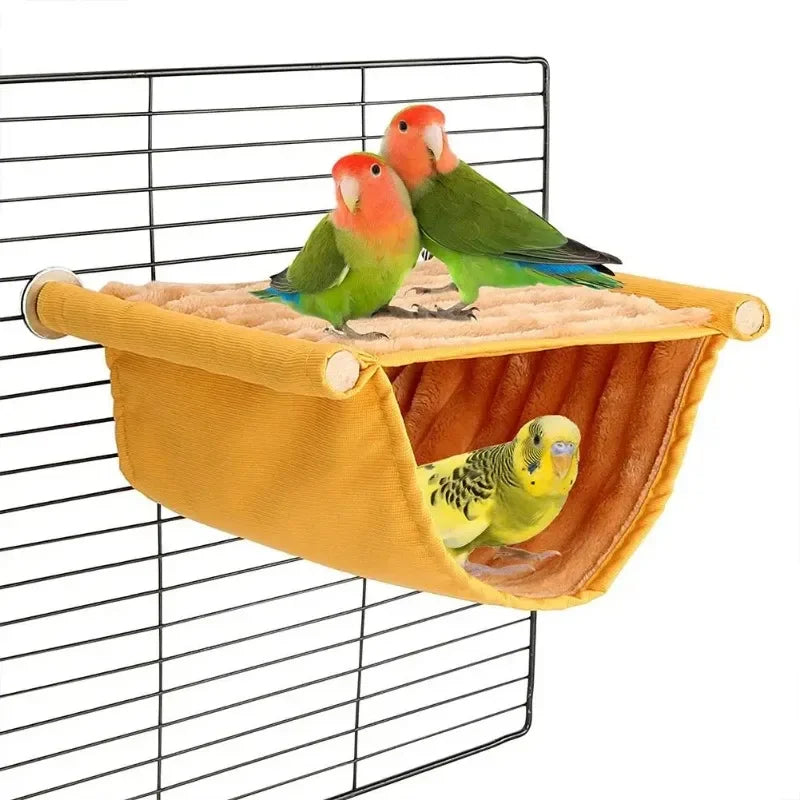 Pet Hanging Hammock Parrot House Removable Washable Bird Cage Perch For Hamster Lovebird