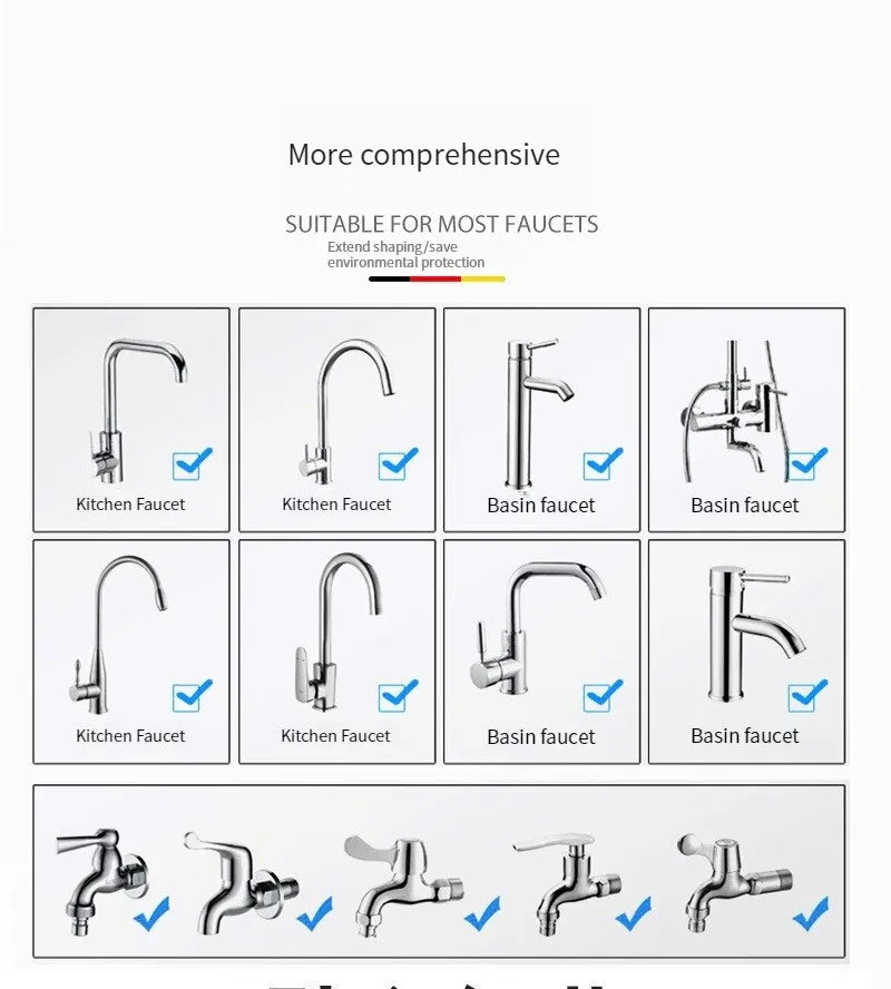 Kitchen Charge Faucet Splash Proof Extender With 360 Degree Rotation