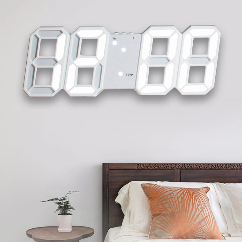 1PC 3D Digital Clock Multi-Functional Large Screen Gift