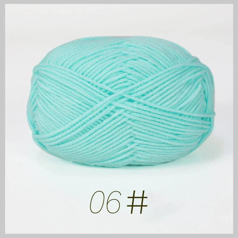 A1-1 50g Set Soft Milk Cotton Yarn for Knitting and Crochet