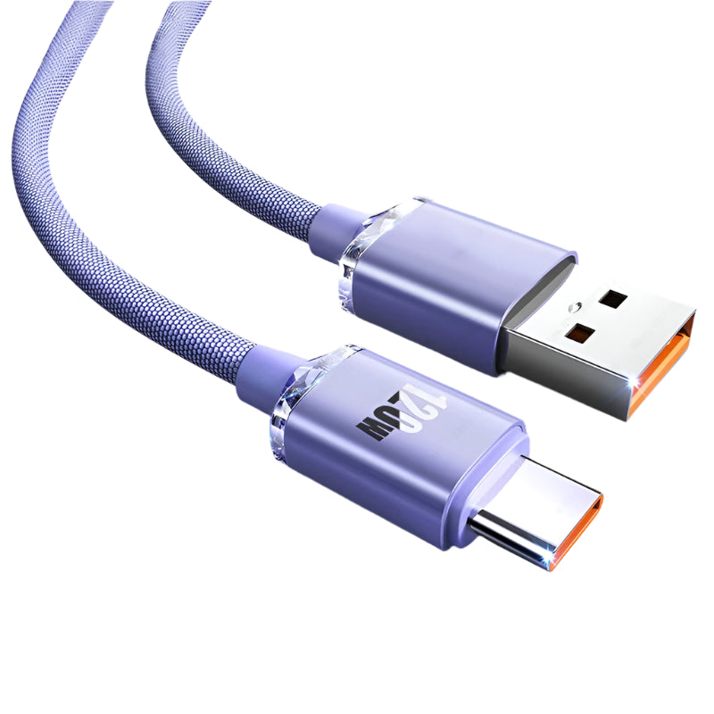 120W 6A Fast Charge USB Type C Cable for Xiaomi Huawei