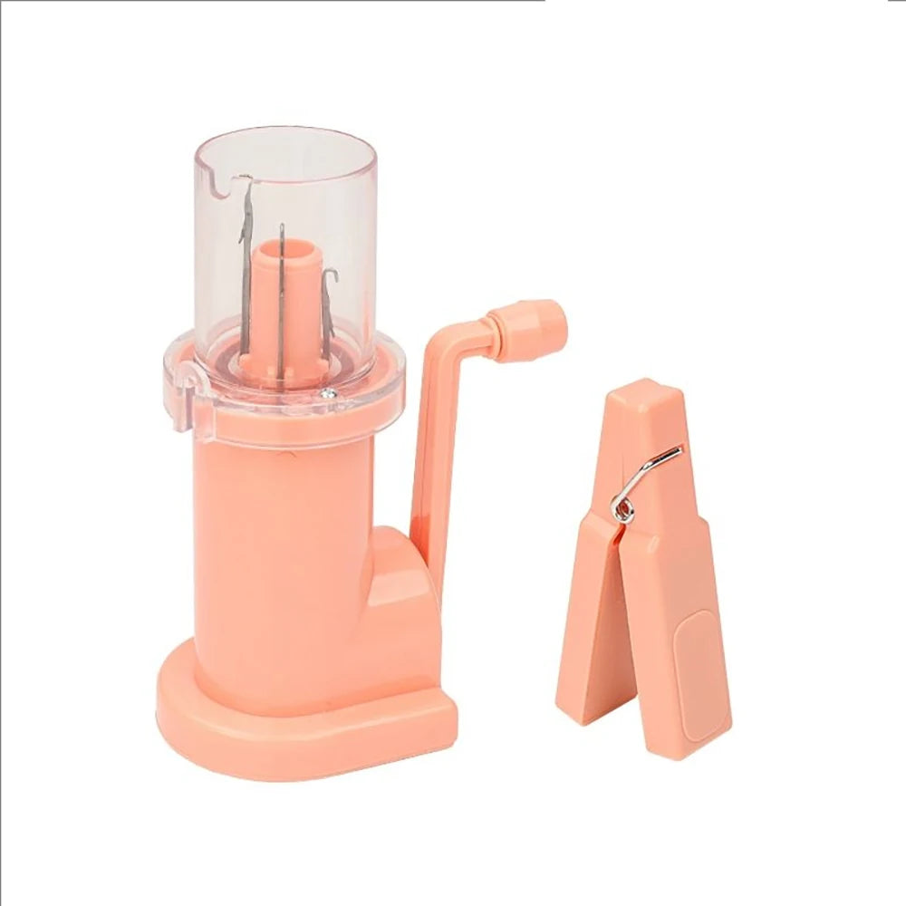 Portable Hand Knitting Machine with Crank for DIY Sweaters and Scarves Crafting Kit