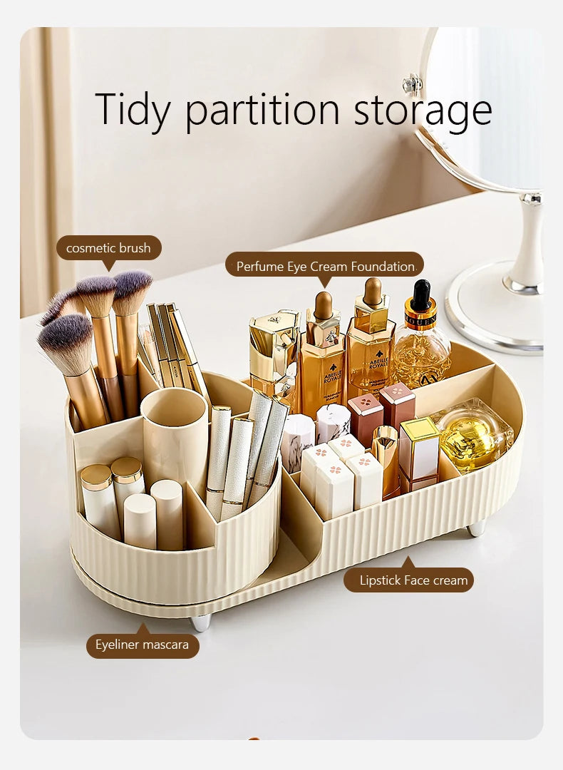 XIAOGUI Makeup Organizer Cosmetic Box Rotating Acrylic Storage