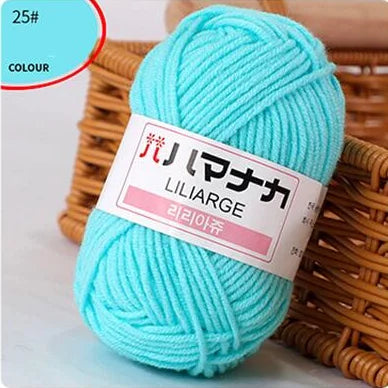 DIY Baby Milk Soft Cotton Knitting Yarn for Sweaters