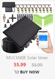 Garden Smart Timer Irrigation Set 5-50M 1/4 inch IPX5 Waterproof Automatic Watering Controller for Lawns and Plants