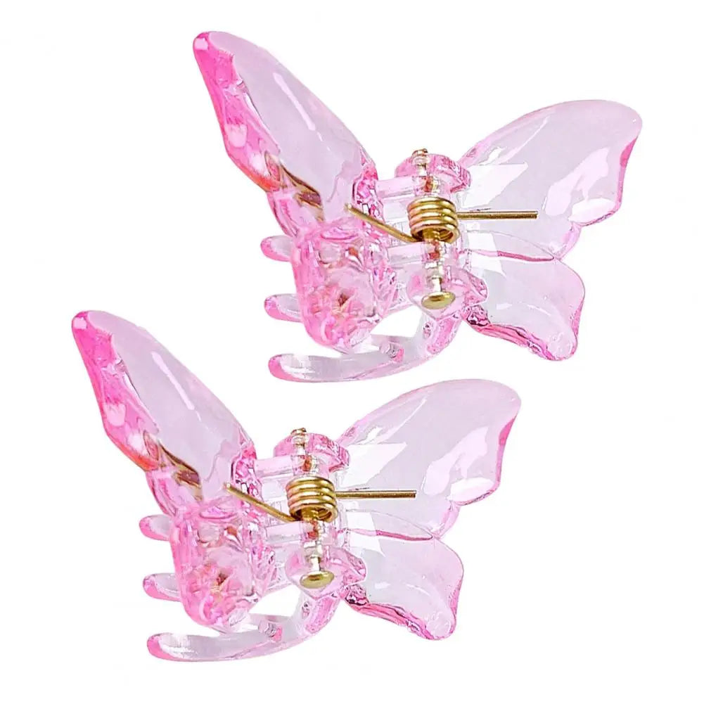 2Pcs Butterflies Hair Clip for Girls Mini Braiding Accessories
