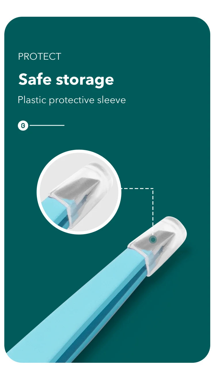 MR Green Stainless Steel Slanted Eyebrow Tweezers Colorful Beauty Tool for Precision Hair Removal