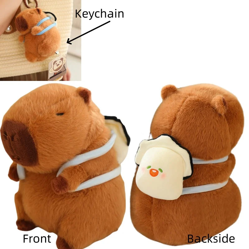 Lotus Leaf Capybara Plush Toy with Unicorn and Dinosaur Design