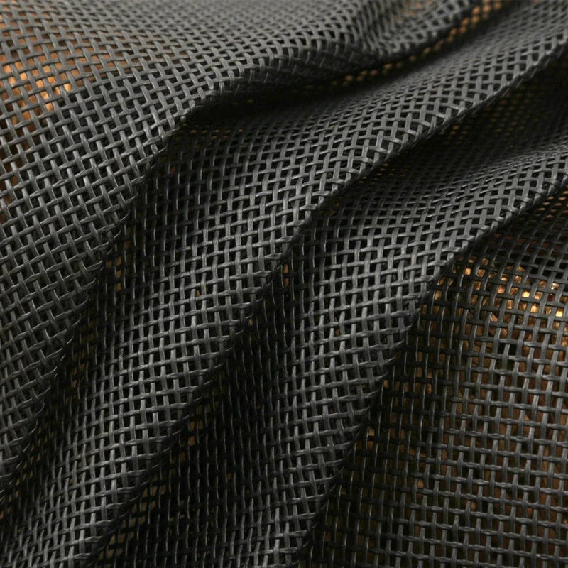 High Quality Waterproof Teslin Mesh Fabric for DIY Office Chair Recliner and Beach Lounge Use in Black