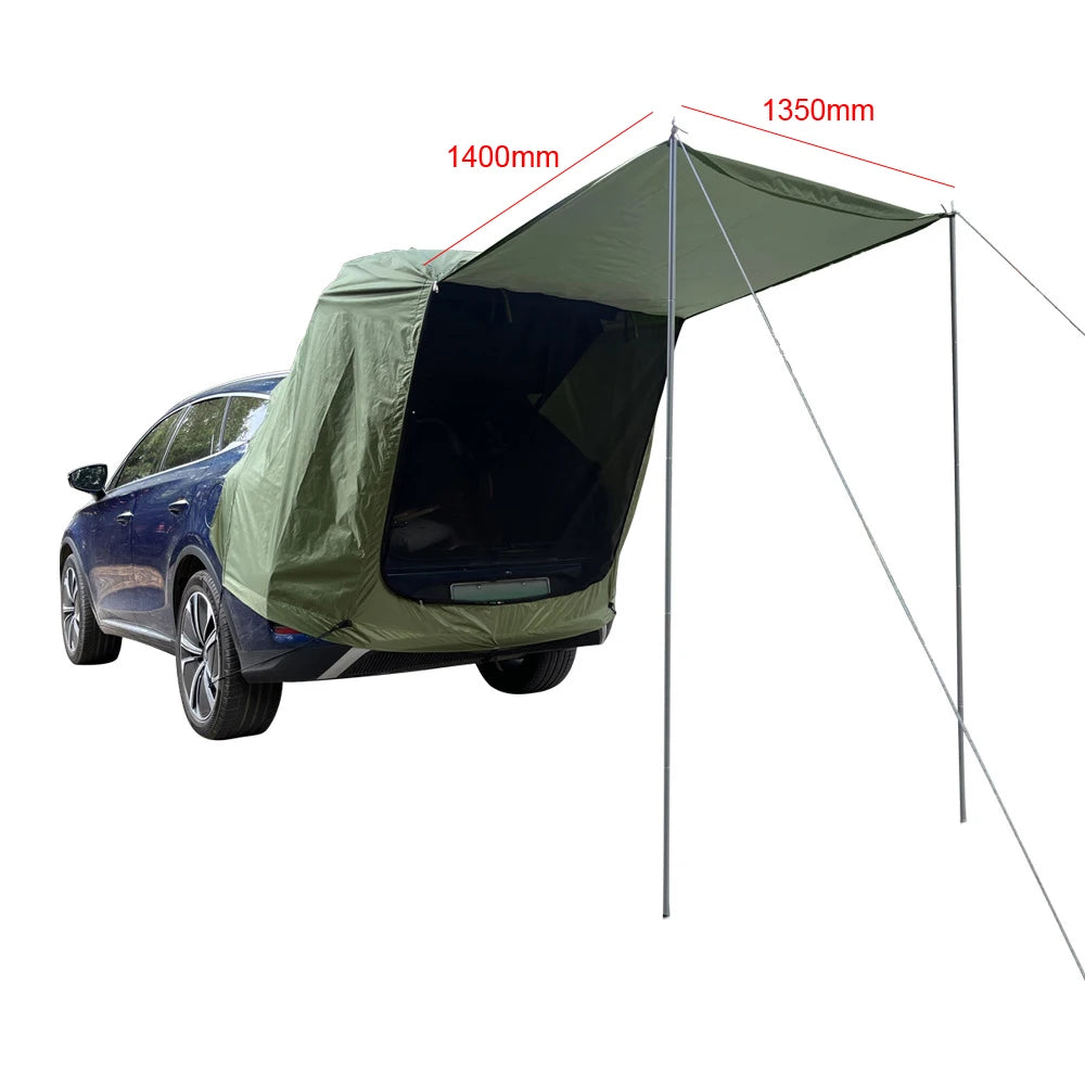 Outdoor Car Rear Tent Camping Canopy Sunshine-Proof Rain-Proof