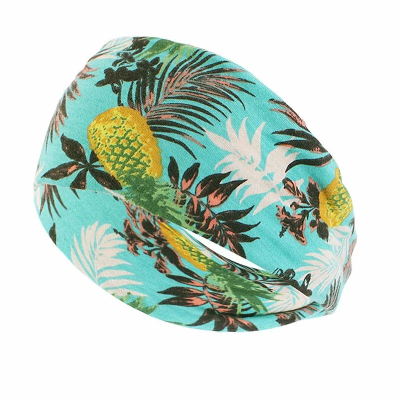 Headbands For Women Solid Color Elastic Wide Turban Headwrap Yoga Makeup Hair Accessories