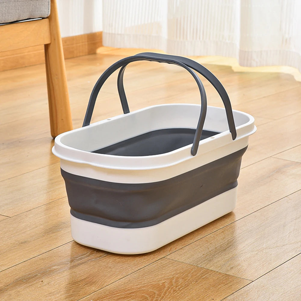 Foldable Mop Bucket Portable Wash Basin Large Capacity Dishpan for Kitchen and Bathroom Cleaning Space Saving Design