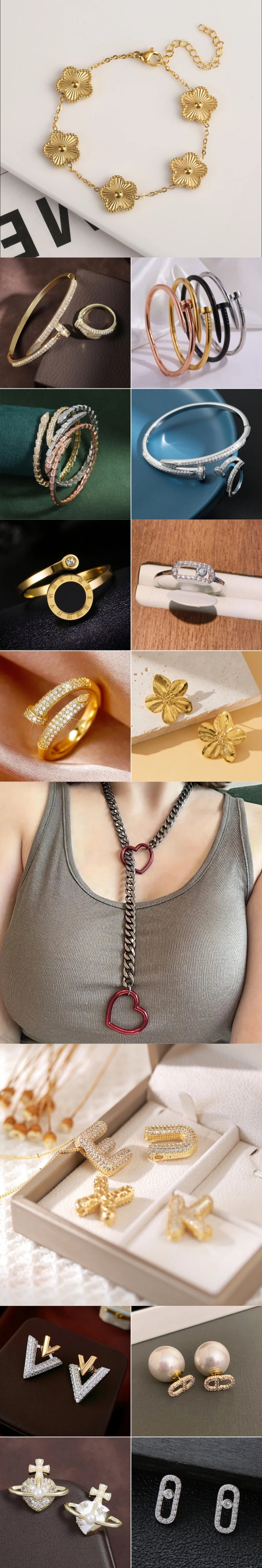 RAKOL Simple 316L Nail Light Luxury Titanium Steel Bracelet for Women High Quality Non-fading Hand Jewelry