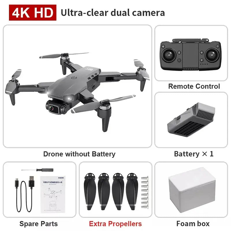 Drone L900 Pro 4K 5G GPS HD Dual Camera Foldable Quadcopter
