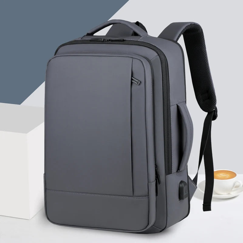 Rilibegan Men Travel Backpack Oxford Big Capacity USB Charge