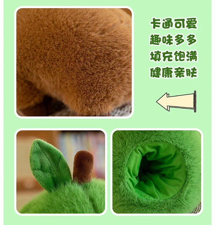 35cm Plush Capybara Doll Avocado Mouse Soft Toy Gift