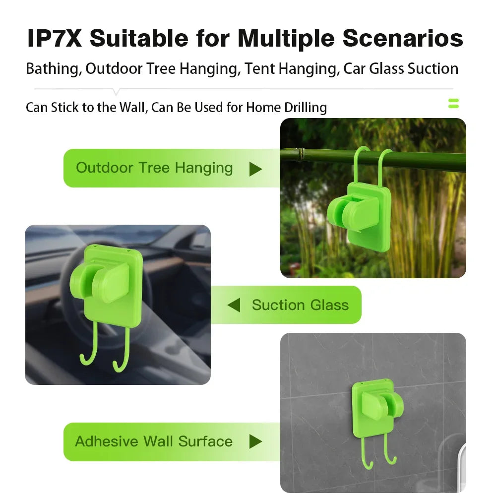 Camping Shower Pump RV Outdoor Shower Kit with Digital Display and 6000mAh Battery