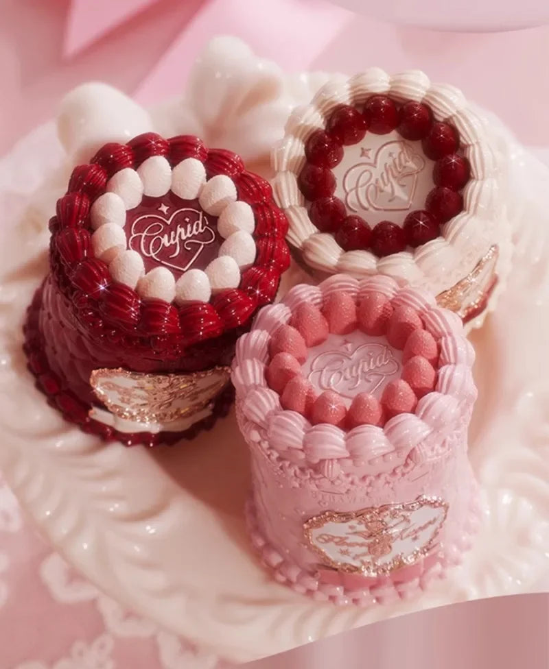 Flowerknows Strawberry Cupid Matte Velvet Lipstick Cake Lip Mud Lip Gloss Lip Cream for Women