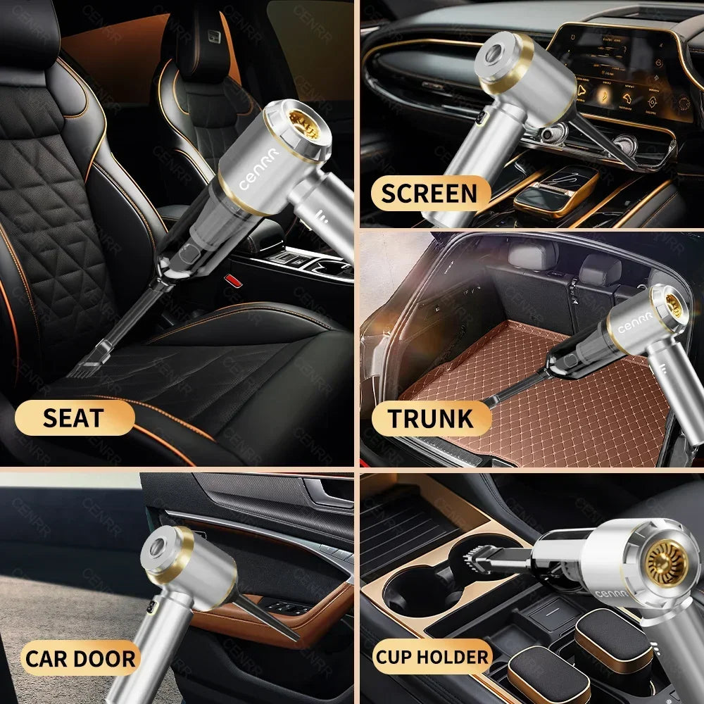 CENRR 360000PA Car Vacuum Cleaner Strong Suction Cordless